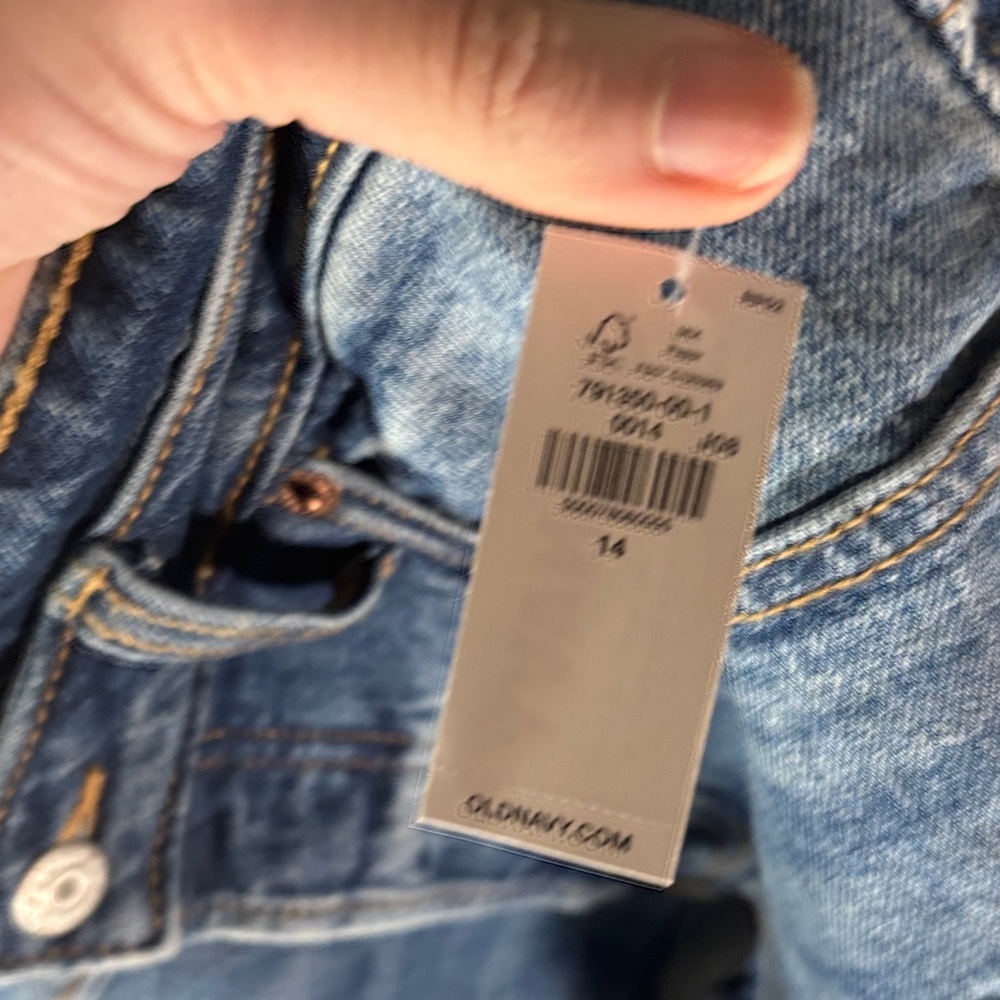 Old Navy Dark Blue Denim Jean Shorts - Picture 5 of 6